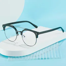Sun Honglei's Anti Black Storm Gleicher Doppelstrahl-Holzmaserungs-Blaulicht-Flachspiegel für optische Brillengestelle für Damen und Herren