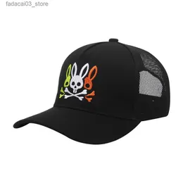 Ball Caps Skull Rabbit Embroidery Baseball Caps For Women Mesh Cap For Men Outdoor Sun hat Adjustable Snapback hats Q240116