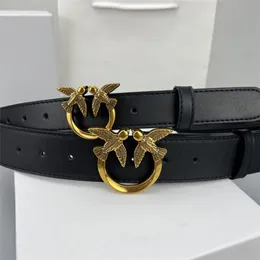 2024 New Designer Belt buckles Brand Mens 4.0cm Womens 3.0cm Swallow Buckle Belt Classic Genuine Leather Trend Fashion Leisure Bird Buckle Cowhide