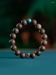 Halskette Ohrringe Set Vietnam Nha Trang Bodhisattva Sternzeichen Armband dieses Jahr Adlerholz Transferperle aus Holz für Damen und Herren