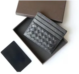 Luxury Brand Designer Long Short Purse Men Women Gift With Box Genuine Leather Wallets Cassette Bi-Fold Zip Wallet Credit Card Case Coin Purse Woven