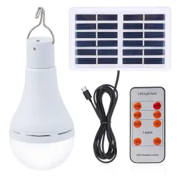 Lampadina solare da esterno impermeabile con gancio Lampada solare da giardino Cortile Lampadine a risparmio energetico di emergenza LL