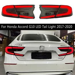 Conjunto de luz traseira do carro sinal de volta dinâmico streamer para honda accord g10 g10.5 led luz traseira 17-20 peças de automóvel freio reverso luz running