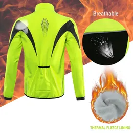 ARSUXEO Giacca da uomo Winter Warm UP Softshell termico Ciclismo Antivento Impermeabile Mountain Bike Attrezzatura per climi freddi 240116