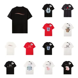 Дизайнерские мужские футболки из чистого хлопка с короткими рукавами, модные повседневные мужские и женские футболки, пара унисекс, летние футболки с принтом букв, топы, женские футболки, размер ЕС