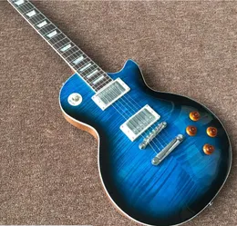 Ny Standard Custom R9 Blue Tiger Flame Electric Guitar Standard 59 Gitaar