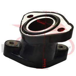 Motocyklowa kolektora gaźnika Adapter wlotowy 17110-ka8-000 Motorcross Black Wlot-Tube dla CRF100F CRF80F XL100S XR100 XR100R Motorbike Quad Scooter Bike