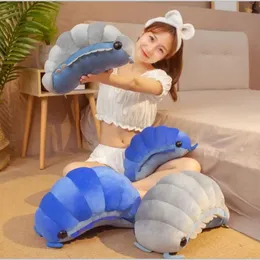 30/50cm Likelike Insect Plush Toys Pill Bug Stuffed Soft Animals Pillow Back Cushion Insect Doll Kids Toys Girls Boys Gift 240115