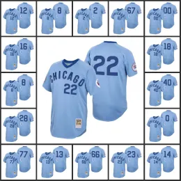 Chicago''cubs'men Codi Cubs Ernie Adbert Alzolay Nico Hoerner Jason Heyward 여성 청소년 COOPERSTOWN LIGHT BLUE TEARTIC JERSEY