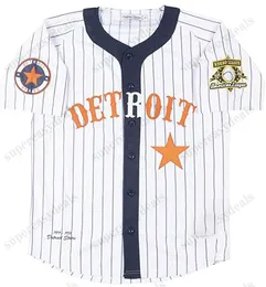 Detroit Stars Negro Leagues 1995 Juan Samuel 2014 Joe Nathan 1995 Joe  Boever 1995 Jeff Jones Shane Greene Ian Kinsle Baseball Jersey