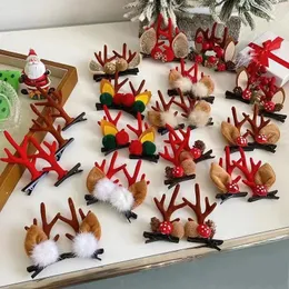 Accessori per capelli Forcina per capelli Natale Corea del Sud Ragazza per bambini Vacanza per bambini Clip di cervo Copricapo Testa posteriore Corna per le orecchie dell'albero