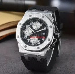 Law Top Luxury Men A P Watch Designer Men's Watch Quartz Watches Flera färger Gummiklockor Glass Wristwatches