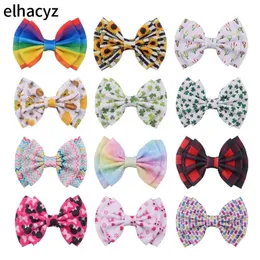 10pcs/lot wholesale girls bulle bulle bulle brough bow bow bow with/on bist clip brutfly barrette Kids Diy Hair Associory 240116