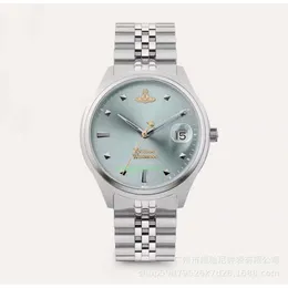 Vivianeism Westwoodism Watch Watch Watch Królowa Dowager High Broken Ice Blue Fashion Fairy Quartz Watch