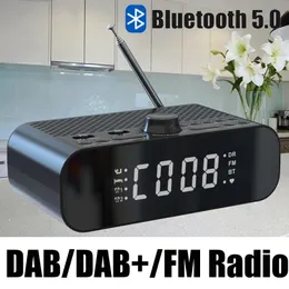 Radio Multifunctional Dab/dab+ Radio Fm Receiver Bluetooth 5.0 Speaker with Led Display Support Dual Alarm Clock Brighess Adjustment