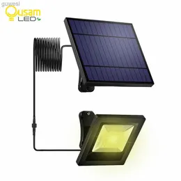 Rasenlampen Solar-LED-Licht Außenwandleuchte 30LED Solarlicht mit 5 m Kabel mit Solarbatterie für Garten-Außen-Innenbeleuchtung YQ240116