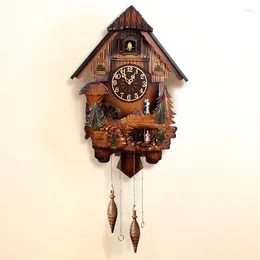 Wanduhren Klassische Vintage Kuckucksuhr Retro Holz Ungewöhnliche Kreative Mit Pendel Anpassen Reloj Digital Pared Haushaltswaren