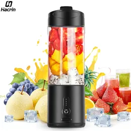 Portable Bottle Blender Electric Fresh Juice Mini Fruit Juicer Laddningsbar smoothie -mixer Maskin 240116