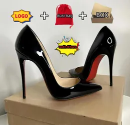 LUXURYS Pumps Buty damskie spiczaste palce czarne buty na wysokim obcasie cienki obcas patent skóra 6 cm 8 cm 10cm 12cm seksowna wiosenna sukienka wiosenna buty 35-44 z pudełkiem