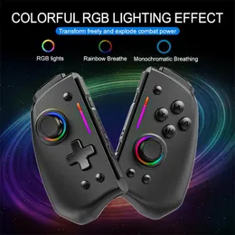 LinYuvo Controlador Sem Fio Com Vibração Dupla 6 eixos Wake Para NS Switch Joypad Game Handle Grip L/R Joystick Bluetooth Gamepad 240115