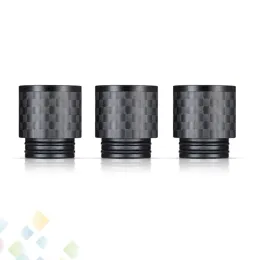 Kolfiber TFV8 DRIP TIPS Bred borrning Dropptips 810 MUNTPITER FÖR TFV8 BIG BABY TFV12 Rökningstillbehör LL