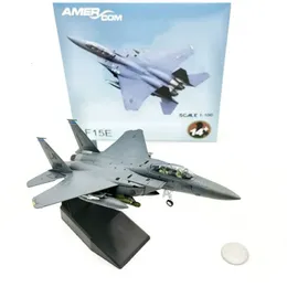 1/100 SCALE Model Toy F-15E 5 F-15 Strike Eagle Fighter USAf Diecast Metal Plane Model Toy for Collection 240115