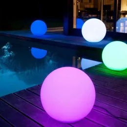 مصابيح العشب مقاومة للماء LED Garden Ball Light Landsing Deco Jardin Exterieur Outdoor Party Bar Piscina Floating Lawn Lamps YQ240116