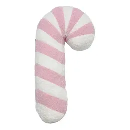 Candy Cane Pillow fylld klubba Candy Cane Cute Pillows 17 tum julplysor Party Supplies Throw Toys 240115