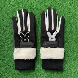 Golf Gloves For Womens Winter Plush Knitted Warm Wearresistant and Non Slip 240116