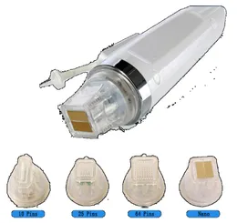 Cabeça de agulha para máquina a laser, 4 pontas, cartucho de ouro, 10 pinos, 25 pinos, 64 pinos, nano microagulha, máquina fracionária de radiofrequência