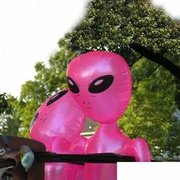 Party Decoration Alien Inflate Green Pink Blue Purple Inflatable 3 Feet 4.4 Blow Up P O Prop Halloween And Event Y201006 Drop Delive Dhdvs