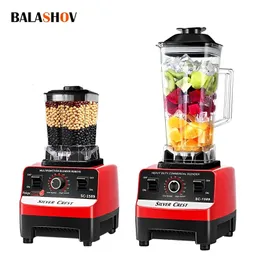 2000W tungt kommersiell klass Bixer Mixer Juicer Fruit Food Processor Ice Smoothies High Power Juice Maker Crusher 240116