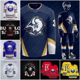 26 Rasmus Dahlin Sabers Reverse Retro Concept Jerseys 89 Alex Tuch 53 Jeff Skinner72 Tage Thompson 25 Owen Power 24 Dylan Cozens Craig Anderson Greenway Hockey Jost