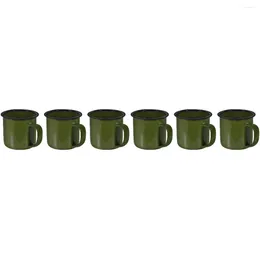 Servis uppsättningar Vintage S Glass Drinking Cup Cups Iron Water Mug Multifunktionella muggar stilglasögon