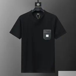 Mens T-Shirts SS24 Yaz 31042 B Yeni Moda Markası Kısa Fit İnce Sıradan Desinger Pamuk 100% Büyük Boy M-3XL Drop Teslimat Giyim Cl OTR2H