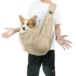 Taschen Hunde-Umhängetaschen Haustier-Tragetasche Outdoor-Reisen Welpen Hunde Dinge Komfort Sling Handtasche Tragetasche Kätzchen Corgi Transport Haustiere