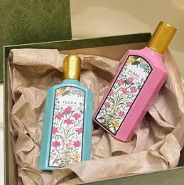 Flora perfumes para mulheres gardênia colônia 100ml mulher sexy jasmim fragrância perfumes spray charme perfume de longa duração edp desodorante