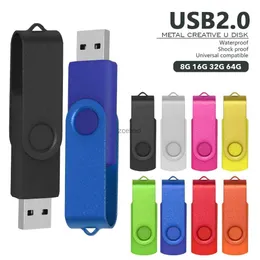 USB-Flash-Laufwerke Rotation USB2.0-Flash-Laufwerk Pen Drive 4 GB 8 GB 16 GB 32 GB 64 GB Hochgeschwindigkeits-USB-Stick 2. 0 Memoria-Stick-Speicher Flash-Laufwerk Pendrive