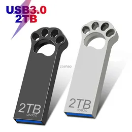 Chiavette USB Pen Drive ad alta velocità 2 TB Usb 3.0 Pendrive 1 TB Argento Cle USB Flash Drive impermeabili 512 GB 64 GB Memoria USB Stick Spedizione gratuita