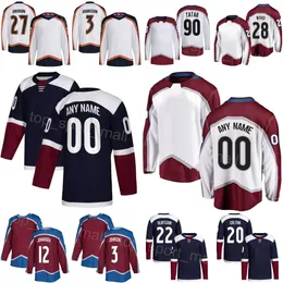 Donna Gioventù Uomo Hockey 20 Ross Colton Jerseys 12 Ryan Johansen 90 Tomas Tatar 28 Miles Wood 27 Jonathan Drouin 3 Jack Johnson 22 Fredrik Olofsson 29 Nathan MacKinnon