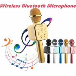 Microphones Karaoke Microphone Wireless Bluetooth Microphone Professiona Speaker Handheld Microfone Player Singing Recorder Mic Microfono