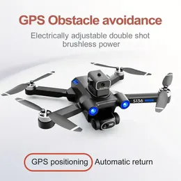 2 Pil ile Yeni S136 Quadcopter İHA Drone Yerleşik ayarlanabilir çift kameralar, optik akış konumlandırma, fırçasız motorlar, 360 ° engel kaçınma.