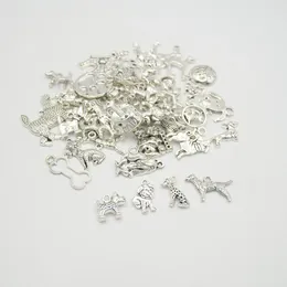 Encantos Moda Bonito 20 Pcs Osso de Cão Pingentes Fit DIY Brincos Artesanais Colar Pulseira Artesanato Fazer Jóias