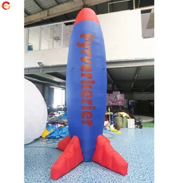 12 MH (40ft) med fläktfria fartyg utomhusaktiviteter Space tema party dekoration raketballong Uppblåsbar skyttelmodell
