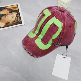 Modemärke klassiker tvättad baseball cap designer kvinnor män kul kepsar mångsidig enkel hatt par trend stora bokstäver bb sol hattar unisex