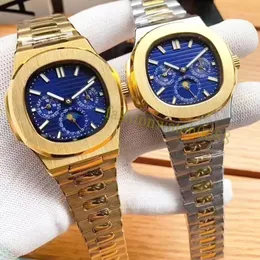 Klasik Watch Mens Designer Glow Saat 40mm kadran Otomatik Mekanik İzle Yüksek Kaliteli Üst Lüks Marka Hareketi Saat Paslanmaz Çelik İzleme Kayışı