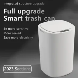 Smart Sensing Trash Can Automatic White Kitchen Badrum Waterproof 12L Electric 240116