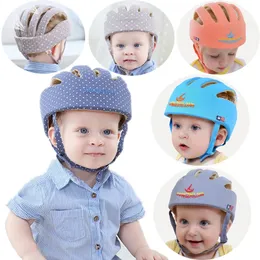 Bomullsmittare hatt baby säkerhetshjälm barn huvudskydd hattar barn cap spädbarn justerbar lär sig att gå kraschen 240116