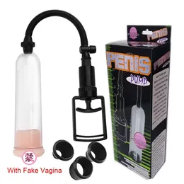 Sex Toy Massager Vacuum Air Pump Penis Trainer For Men Pull Rod Negative Pressure Booster Airplane Cup Adult Toys Extensor Pene