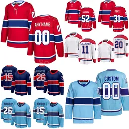 Hockey 26 Johnathan Kovacevic Jerseys 20 Juraj Slafkovsky 31 Carey Cena 11 Brendan Gallagher 15 Alex Newhook 70 Tanner Pearson 52 Justin Barron Młodzieżowe kobiety